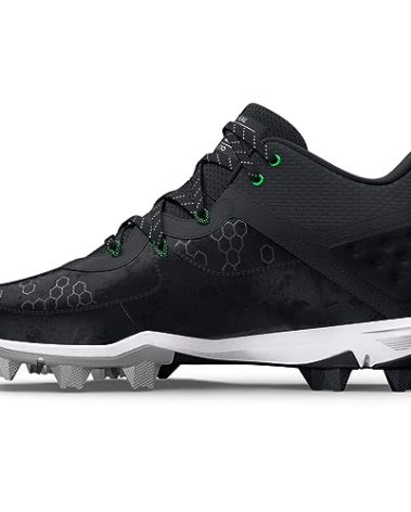 Under Armour Men's Harper 8 Mid RM, (001) Black/Black/Metallic Silver, 10, US