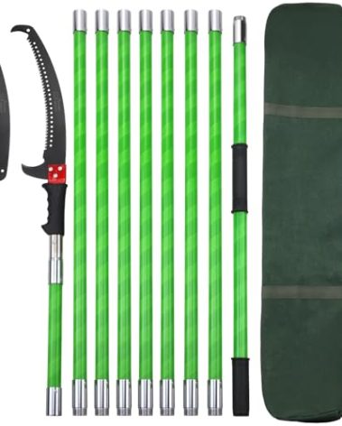 30 Feet Tree Pole Pruner Manual Branches Trimmer Tree Branch Garden Tools Loppers Hand Pole Saws Extendable Height