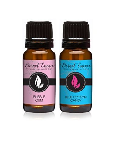 Eternal Essence Oils 2 Pack 10ml Premium Fragrance Oil - Blue Cotton Candy & Bubble Gum - for Candle, Soap Making, Aromatherapy, Diffusers, Home Care, & Humidifiers