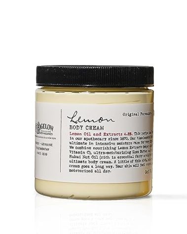 C.O. Bigelow Lemon Body Cream 8oz, Lotion for Dry Skin with Shea Butter & Lemon Extract, Moisturizing Body Lotion and Hand Treatment