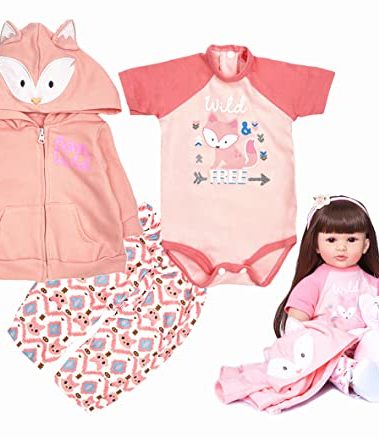 24 Inch Newborn Reborn Baby Doll Girl Clothes Accessories for 22-24 Inch Reborn Toddler Girl Dolls Clothes
