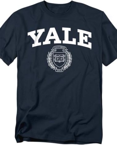 Yale University Official Yale Seal Unisex Adult T Shirt,Yale Seal, X-Large