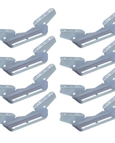 JY PERFORMANCE 8PCS Pontoon Wing Brackets Bunk Bolster Boat Pontoon Trailer V Wing Brackets