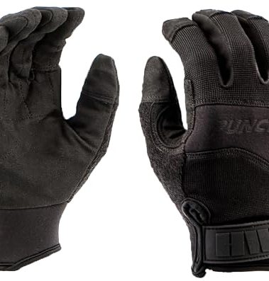 HWI Gear HPG100 Puncture Pro Duty Glove Cut-Resistant, Hypodermic Needle Protective, Touchscreen Capable, Black Large