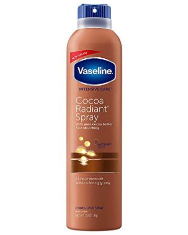 Vaseline Spray and Go Moisturizer in Cocoa Radiant, 6.5 Ounce, 2 Pack