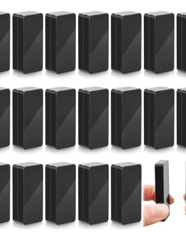 Copkim 40 Pieces Outdoor Curtain Weights Waterproof Magnetic Drapery Weights for Home Decor Bathroom, Shower, Liner, Flags Tablecloth to Stop Wind (Black)