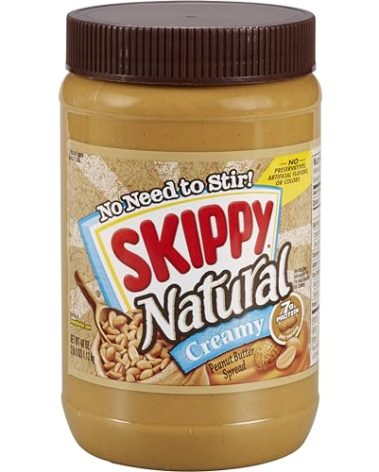 SKIPPY Natural Creamy Peanut Butter, 7 g Protein Per Serving, 40 Ounce