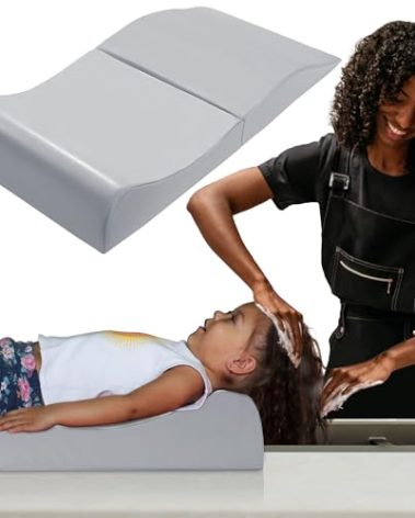 BALAPET Hair Washing Station for Kids,Shampoo Foam Mat for Children Ergonomic Comfortable Support Hair Washing Mat on Sink Portable Foldable Shampoo Buddy Basin Essentials, Patent Pending(Gray)