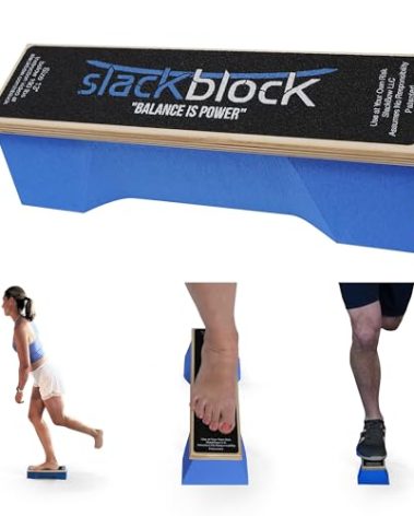 SlackBow SlackBlock Athletic Balance Trainer – Improve Balance, Stability, and Athletic Performance – Condition Your Body and Prevent Injury - Compact and Portable – 13”