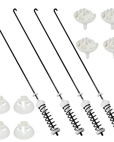 Updated W10780048 WTW4800XQ4 WTW4800XQ1 RTW4640YQ1 ATW4675YQ1 Washer Suspension Rod Replacement for Whirlpool Kenmore Maytag Amana WTW4800XQ2 MVWC200XW2 WTW4930XW1 CAW9244XQ2 NTW4501XQ0 by Techecook