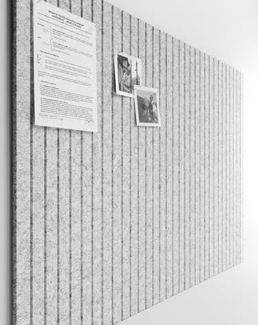 Bumusty Large Cork Board Alternative-47 x35 Felt Bulletin Board Tiles, with 30 Pushpins, 70 Adhesive Tabs, 12-Pack Slat Wall Paneling, Cork Boards for Office Push Pin Board Felt Board-Marble Gray
