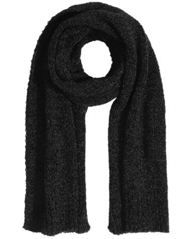 Pleneal Scarf for Women,Soft Chenille Winter Scarves, Womens Warm Thick Scarf for Cold Weather, Black