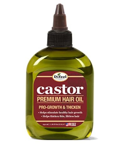 Difeel 99% Natural Premium Hair Oil - Pro-Growth Castor Hair Oil 7.1 oz. - Natural Castor Oil for Hair Growth