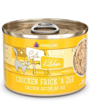 Weruva Cats in The Kitchen, Chicken Frick 'A Zee with Chicken Au Jus Cat Food, 6oz Can (Pack of 24)