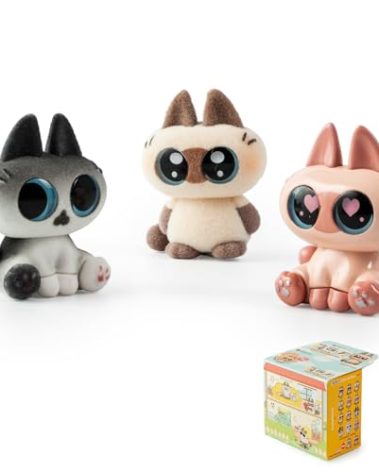 BEEMAI Nobeko Azukisan Mini Bean Series Blind Box Single Box, Contains 3 Figures No Repeat