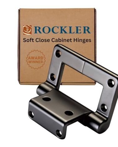 Rockler Lid-Stay Torsion Soft Close Hinges (Pair of 2, Rustic Bronze) – 60” Pound Lid Support Soft Close Cabinet Hardware – Bronze Lid Hinge Support - Heavy Duty Hardware