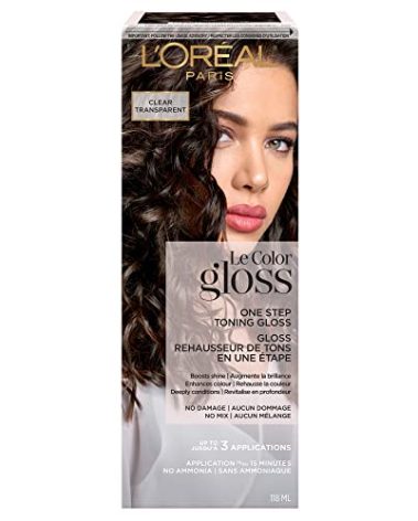 L'Oreal Paris Le Color One Step Toning Hair Gloss, Clear, 4 Ounce