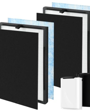 FCFMY 2 Packs Airmax 8L 3-in-1 Blue Ultra-Filter HEPA Filter Compatible with Okaysou Airmax 8L Air Purifier with H13 Grade True HEPA Replacment Filter