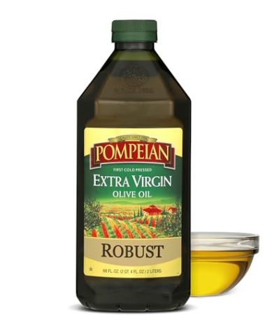 Pompeian Robust Extra Virgin Olive Oil, Contains Polyphenols, First Cold Pressed, 68 Fl Oz