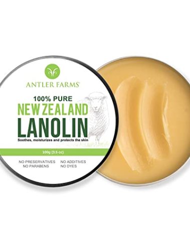 Antler Farms - 100% Pure New Zealand Lanolin, 100g, Skin Moisturizer and Protectant, Refined USP Grade Balm