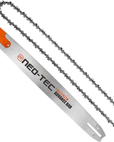 NEO-TEC 24 Inch Laminated Chainsaw Guide Bar Saw Chain Combo 3/8 Pitch 0.058 Chain Gauge 84DL for Oregon 248RNDD009 Fit for Husqvarna 372XP G372XP NH872