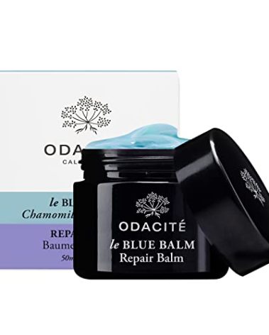 ODACITE Skin Care - Face Moisturizer - Le-Blue Balm Repair Balm, Blue Chamomile & Shea Butter - Multipurpose Anti-Aging for Soft, Healthy & Nourished Skin - Mature, Dry or Sensitive Skin