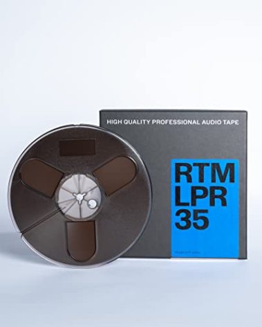 RTM Long Play Recording LPR 35 ¼ inch - Reel to Reel Magnetic Tape for Audio Recording - 1800 ft Trident Plastic Reel - 7 inch Diameter