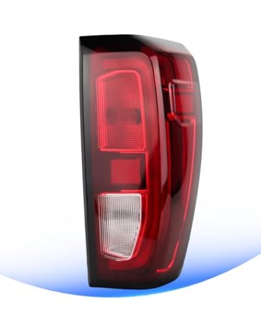 Tail Light Compatible with 2019 2020 2021 2022 2023 2024 2025 GMC Sierra 1500 2500HD 3500HD Halogen Taillight Rear Brake Reversing Lamp Assembly w/ Bulbs Replace OEM#84968737 (Right Passenger Side)