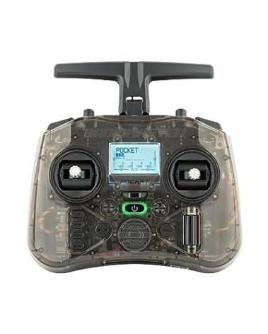 RadioMaster Pocket Portable Remote Controller Hall Gimbal EdgeTX Built in LED Light Mode 2 (Charcoal, ELRS)