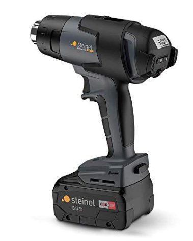 Steinel Cordless Heat Gun MobileHeat MH5 Set, incl. 8.0 Ah Battery and Charger with Case, 23 VAC Professional Hot Air Gun, 930 °F, 10.5 cfm