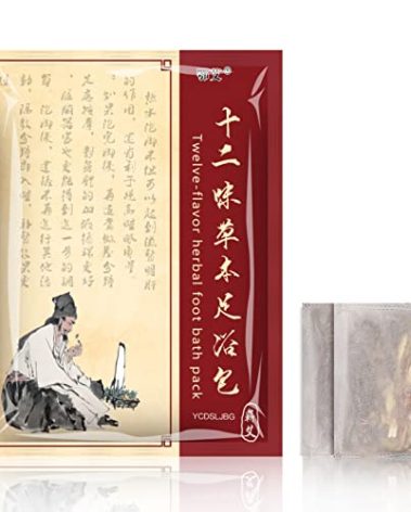 30 Pack Ginger & Mugwort Herbal Foot Soak Spa Set - 900g Natural Plant Blend with Safflower & Angelica Root, Relaxing Aromatherapy Bath for Home Wellness 泡脚包 使用泡脚桶