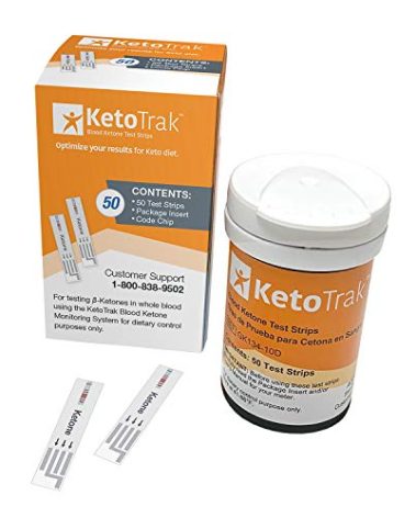 KetoTrak Blood Ketone Test Strips -50 Ketone Strips