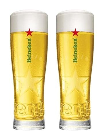 Heineken Signature Beer Glasses - Set of 2
