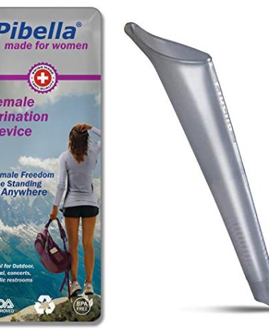 PIBELLA Travel Female Urination Device + Portable Urinals for Women, Camping Hiking, Outdoor Activities & More (Reusable), Pearl