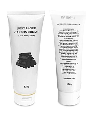XLARGE 120ML Carbon Peel Cream Gel for Skin Rejuvenation Black Doll,Facial Skin Deep Cleaning with Carbon Gel Nano Activated Carbon for Laser Carbon Cream MADE IN KOREA-L8