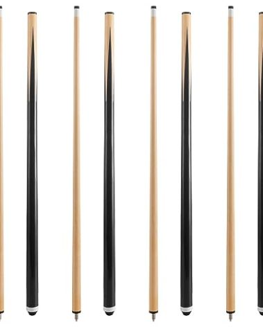 HMQQ Pool Cue Stick/Billairds cue Stick Pool Stick 58" Set of 2/Set of 4 /Set of 4 20OZ, 48" Set of 2/ Set of 4, with Different Weight/Size/Quantity (58" Set of 4)