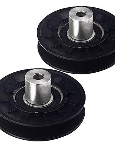 AM121968 Idler Pulley for John D-eere STX 30 38 46 LT 120 130 160 170 180 190 LTR 155 166 Lawn and Garden Tractors, Replaces AM107335 (2 Pack)