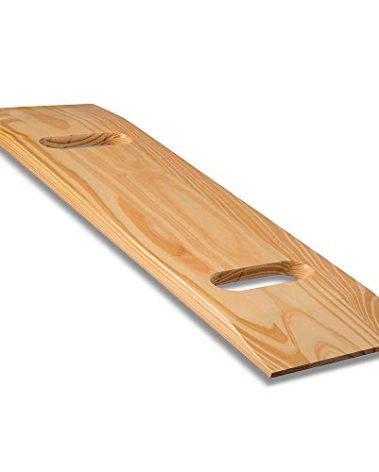 DMI Transfer Board and Slide Board made of Heavy-Duty Wood for Patient,Senior and Handicap Move Assist and Slide Transfers,FSA and HSA Eligible,Holds up to 735 Pounds,2 Cut Out Handle,32 x 10 x 1