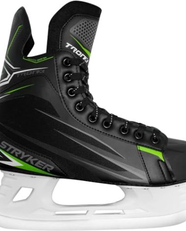 TronX Stryker Soft Boot Ice Hockey Skates (Skate Size 9 (Shoe Size 10.5))