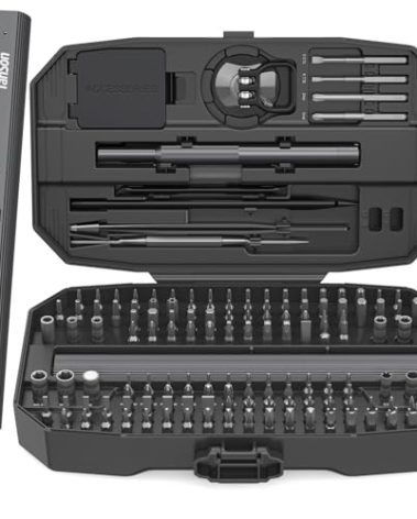 Precision Electric Screwdriver Set,160-in-1 Mini Electric Screwdriver,650mAh Rechargeable Screwdrivers,S2 Magnetic Bit,3 Torque Settings,Repair Tool Kit for Computer Phone Laptop Camera Watch Glasses