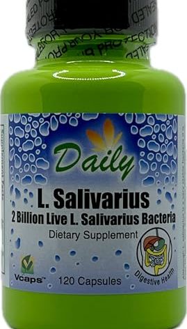Daily Manufacturing L-Salivarius (Probiotic) 120 Delayed-Release Capsules