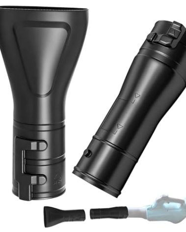 191B21-6 191L13-5 Adapter Pipe & 197889-6 Flat end Nozzle, Compatible with Makita X2 36V XBU02Z - XBU03 18V Brushless Cordless Blower, 191L13-5 191B21-6 Blower Nozzle Adapter