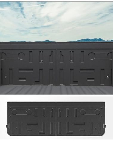 Thinzyou Tailgate Mat Compatible with 2021-2025 2026 Ford F150 Truck Bed Mat TPE All Weather Tailgate Liner 2024 F-150 Accessories (Tailgate Mat)