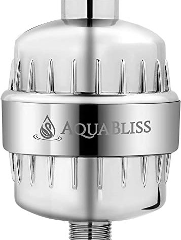 AquaBliss High Output Revitalizing Shower Filter - Reduces Dry Itchy Skin, Dandruff, Eczema, and Dramatically Improves The Condition of Your Skin, Hair and Nails - Chrome (SF100)