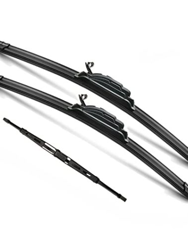 JustCar 3 wipers Replacement for Hummer H2 2003 2004 2005 2006 2007 2008 2009, Windshield Wiper Blades Original Equipment Replacement - 16"/16"/10" (Set of 3) U/J HOOK