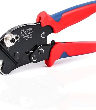 Flytuo Front Loading Ferrule Crimp Tool and Ferrule Crimper Works for End Sleeves Ferrules and Wire End Terminals from AWG 30-5