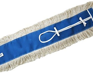 36" Industrial Strength Washable Cotton Dust Mop Refill, Replacement Head for Home & Commercial Use, Fits 36 Inch Frame, Cleans Hardwood, Laminate, Concrete, or Other Floor Systems (36")