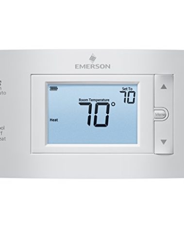 Emerson 1F83C-11NP Conventional (1H/1C) Non-Programmable Thermostat, White