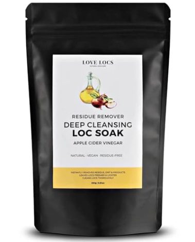 Love Locs Dreadlock Detox Powder with ACV | Deep Clean Loc Soak Wash | Scalp Cleanser for Build Up | Cleansing and Clarifying | Natural | Residue-Free | Dreads Hair Products