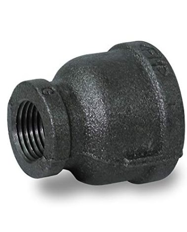 SUPPLY GIANT CNSD4004 2 X 3/4" Black Malleable Iron Reducing Coupling, 2 in. x 3/4